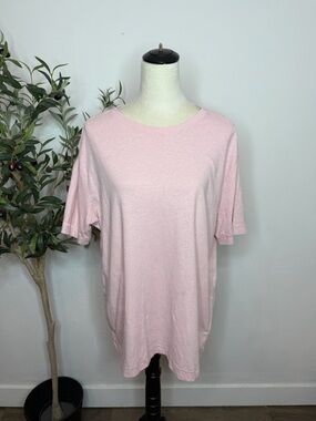 Merz B Schawen Classic Light Pink Crewneck Short Sleeve Tee